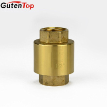 Válvula de control de cobre amarillo de la aleta vertical del resorte de la alta calidad del agua de Gutentop con la base de cobre amarillo